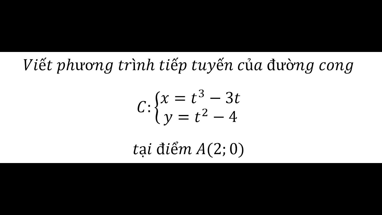 Công thức tiếp tuyến của các đường cong cơ bản