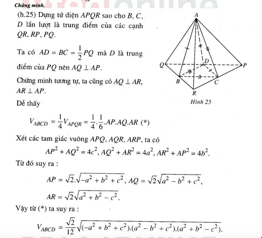 Công thức tính thể tích khối tứ diện đều và ứng dụng