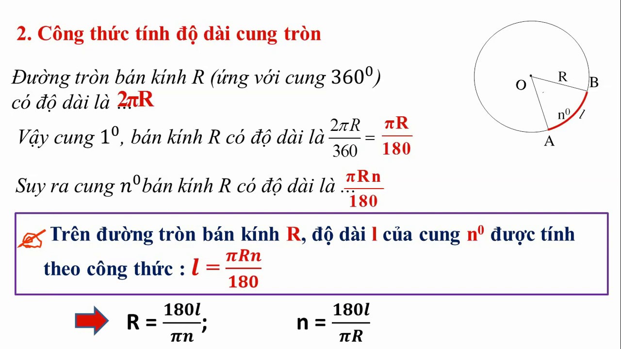 Cung tròn là gì và độ dài cung tròn được xác định như thế nào?