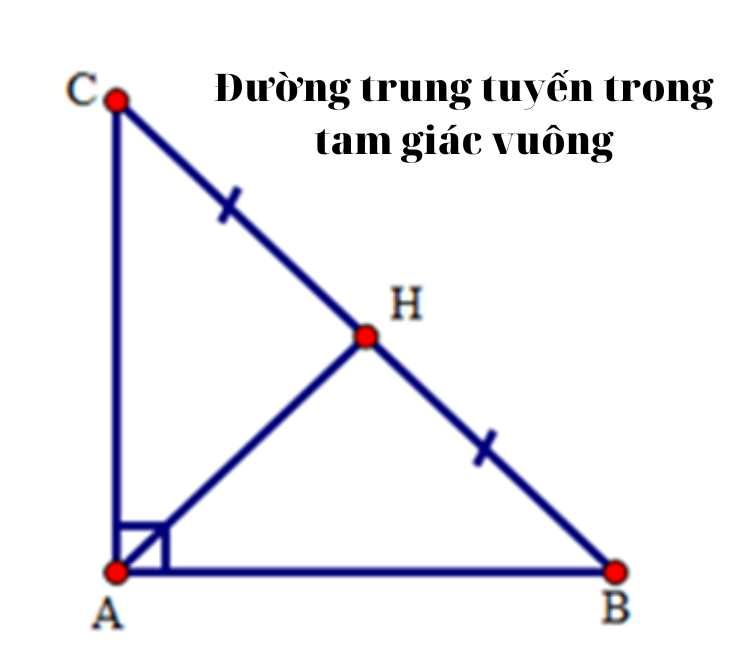 Đặc điểm của đường trung tuyến trong các tam giác đặc biệt