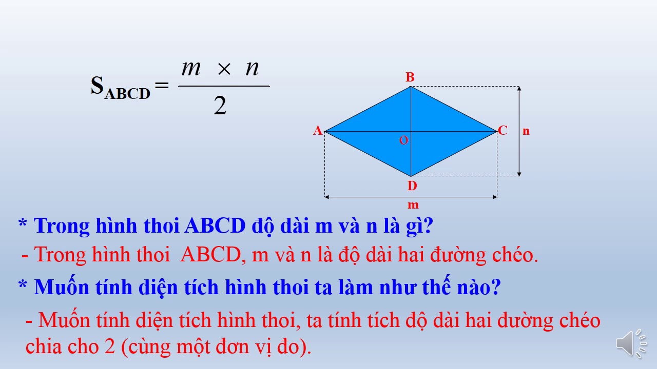 Hướng dẫn chi tiết cách tính diện tích hình thoi qua các trường hợp cụ thể