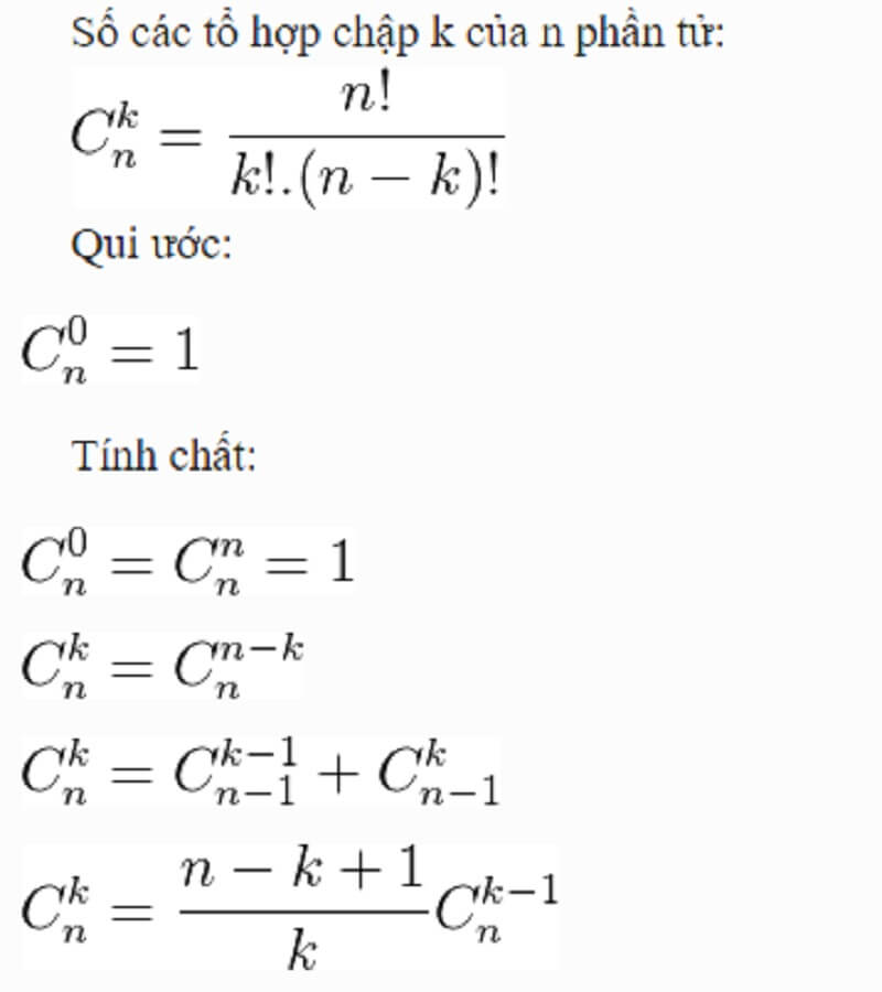 Hướng dẫn chi tiết cách tính tổ hợp trong các dạng bài tập