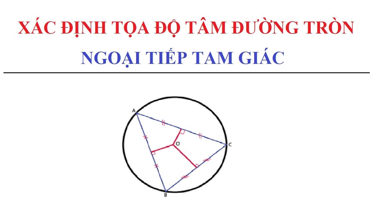 Hướng dẫn chi tiết cách vẽ đường tròn ngoại tiếp tam giác