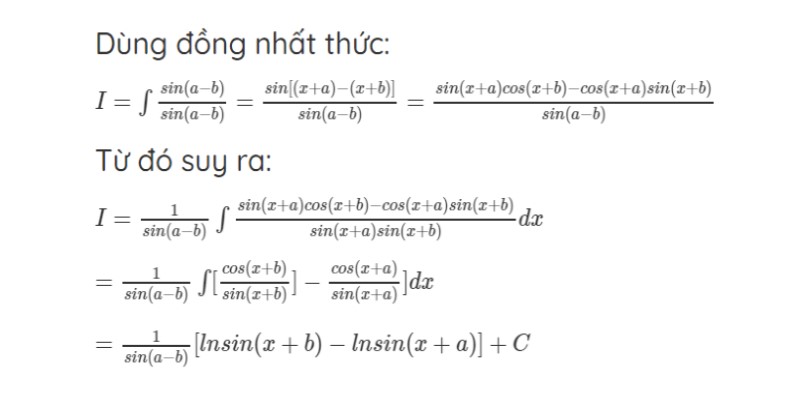 cách giải nguyên hàm lượng giác