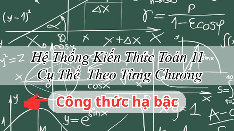 công thức hạ bậc lượng giác