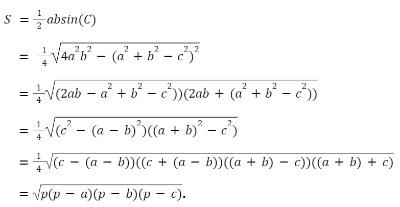 công thức heron hình học phẳng