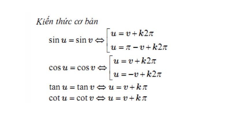 công thức lượng giác