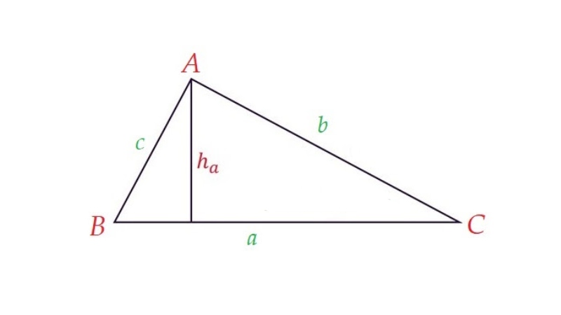 công thức tính đường cao trong tam giác vuông