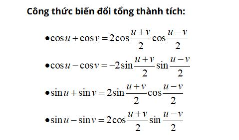 công thức tổng thành tích