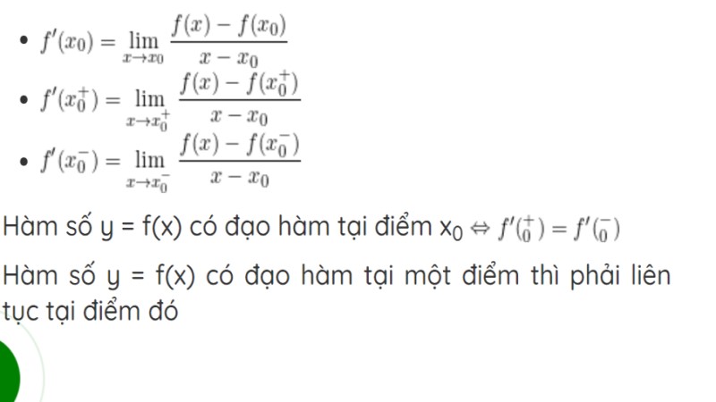 dạng bài tập tính đạo hàm 1