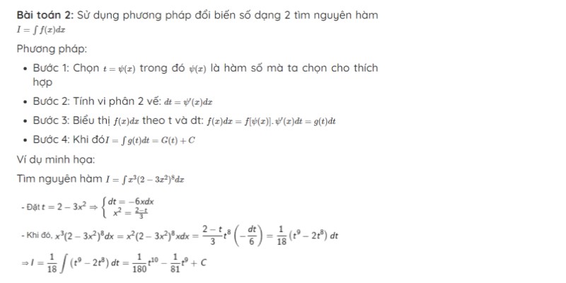 nguyên hàm lượng giác bài tập 4 ví dụ 2