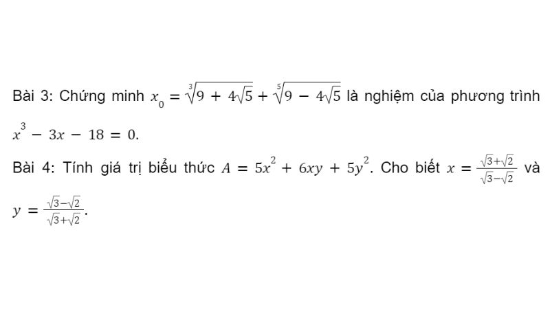 ôn tập công thức liên hợp