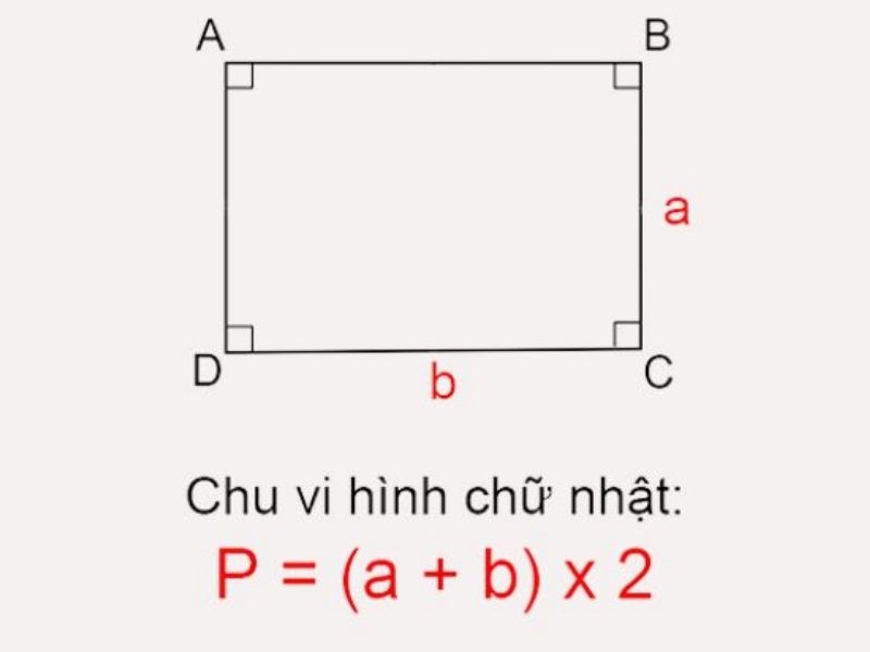 hướng dẫn chi tiết cách tính chu vi hình chữ nhật cho học sinh lớp 3-4