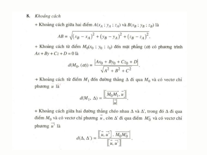 hướng dẫn tính khoảng cách từ điểm đến mặt phẳng Oxyz