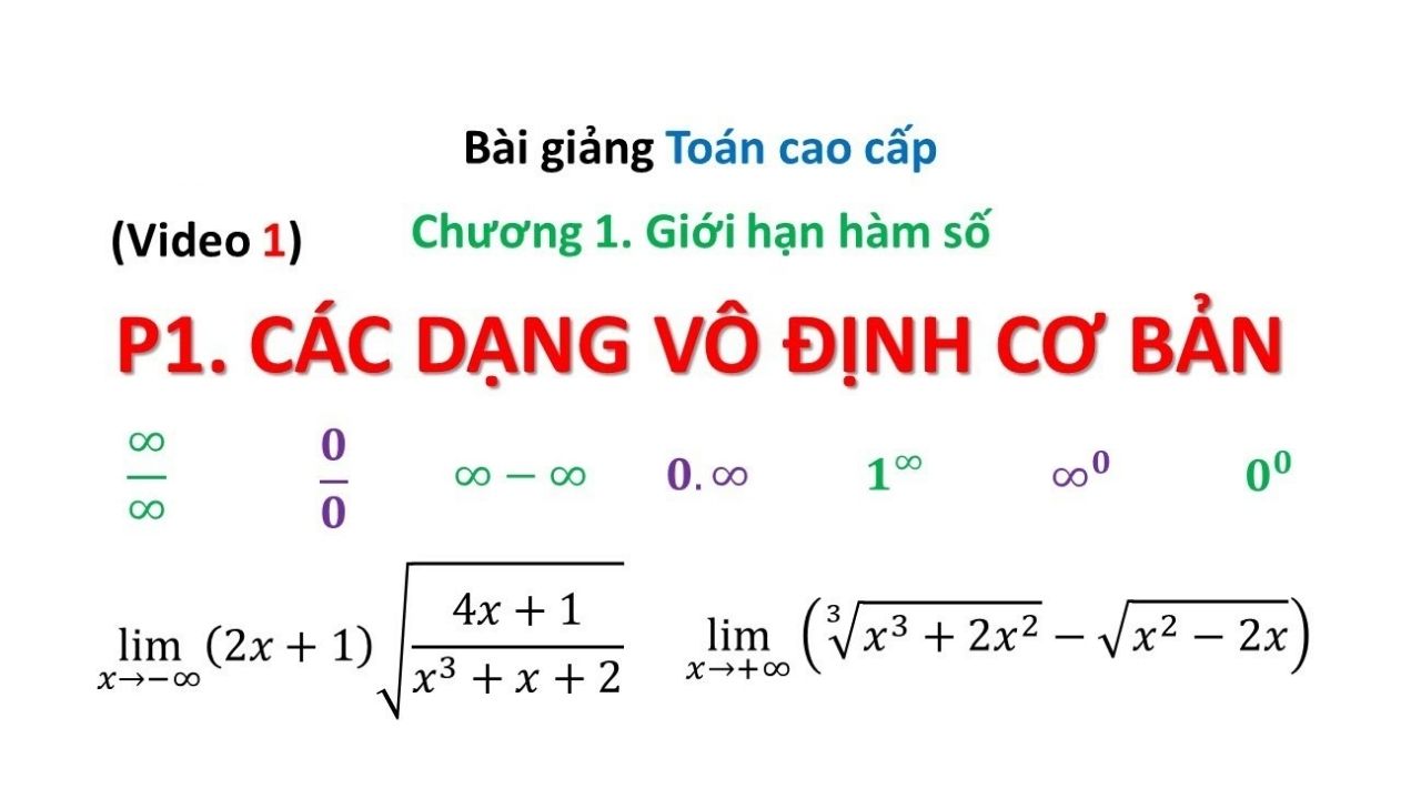 Kỹ thuật tính lim của hàm hợp và lim dạng vô định