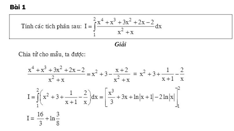 tích phân từng phần là gì